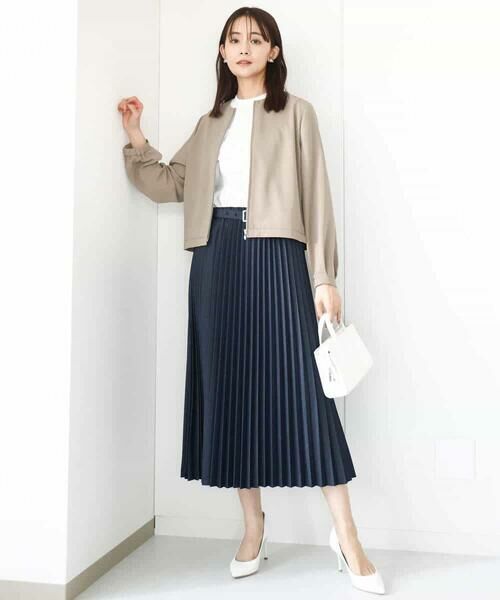 MK MICHEL KLEIN / エムケーミッシェルクラン カットソー | フリンジ刺繍ロゴTシャツ/洗える | 詳細22