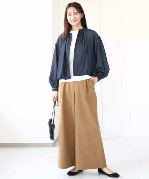 MK MICHEL KLEIN / エムケーミッシェルクラン カットソー | フリンジ刺繍ロゴTシャツ/洗える | 詳細23