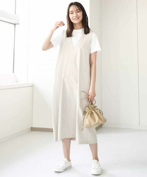 MK MICHEL KLEIN / エムケーミッシェルクラン カットソー | フリンジ刺繍ロゴTシャツ/洗える | 詳細26