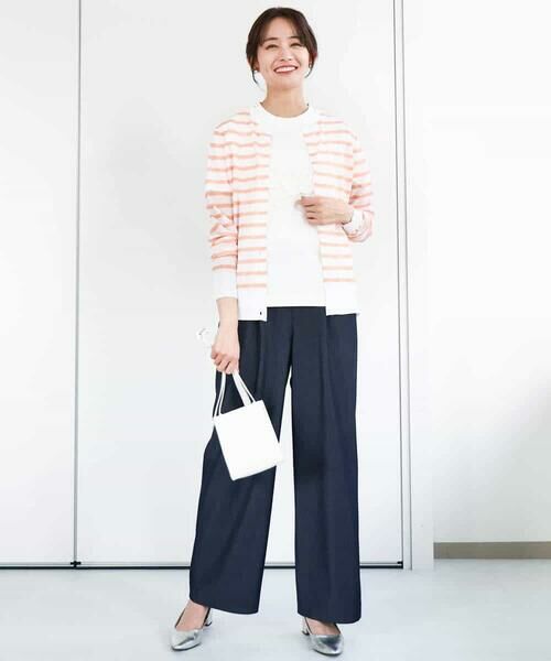 MK MICHEL KLEIN / エムケーミッシェルクラン カットソー | フリンジ刺繍ロゴTシャツ/洗える | 詳細30