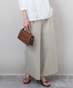 MK MICHEL KLEIN / エムケーミッシェルクラン その他パンツ | ストレッチツイル プルオンワイドパンツ/洗える