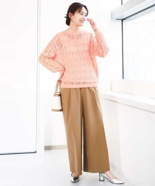 MK MICHEL KLEIN / エムケーミッシェルクラン その他パンツ | ストレッチツイル プルオンワイドパンツ/洗える | 詳細15