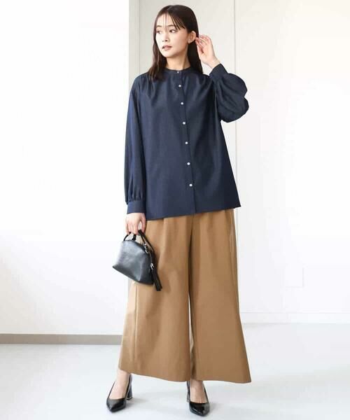 MK MICHEL KLEIN / エムケーミッシェルクラン その他パンツ | ストレッチツイル プルオンワイドパンツ/洗える | 詳細18