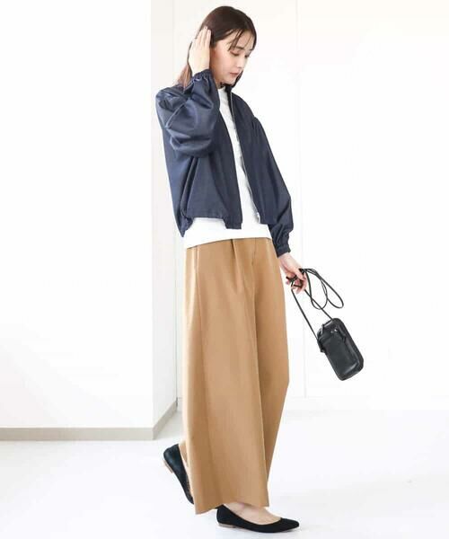 MK MICHEL KLEIN / エムケーミッシェルクラン その他パンツ | ストレッチツイル プルオンワイドパンツ/洗える | 詳細23