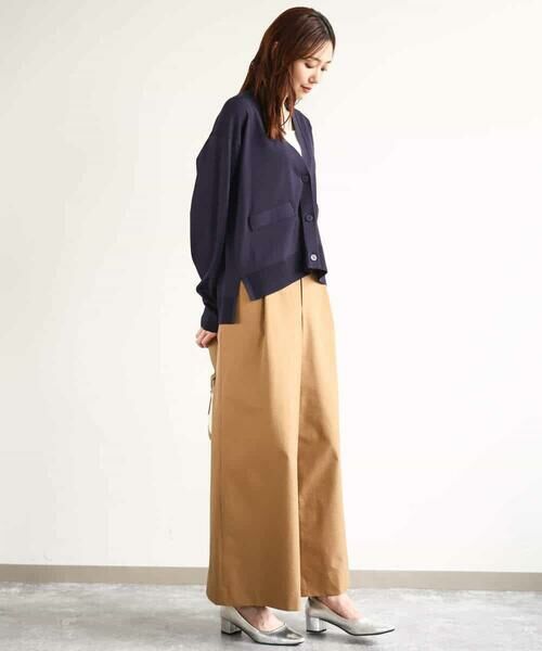 MK MICHEL KLEIN / エムケーミッシェルクラン その他パンツ | ストレッチツイル プルオンワイドパンツ/洗える | 詳細30