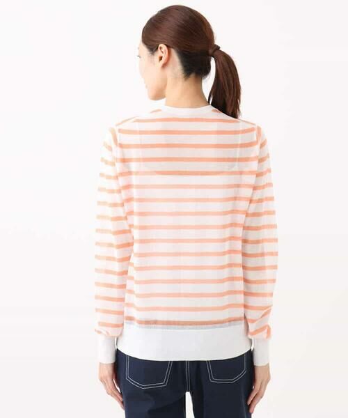 MK MICHEL KLEIN / エムケーミッシェルクラン カーディガン・ボレロ | シアーボーダーニットカーディガン/洗える | 詳細19