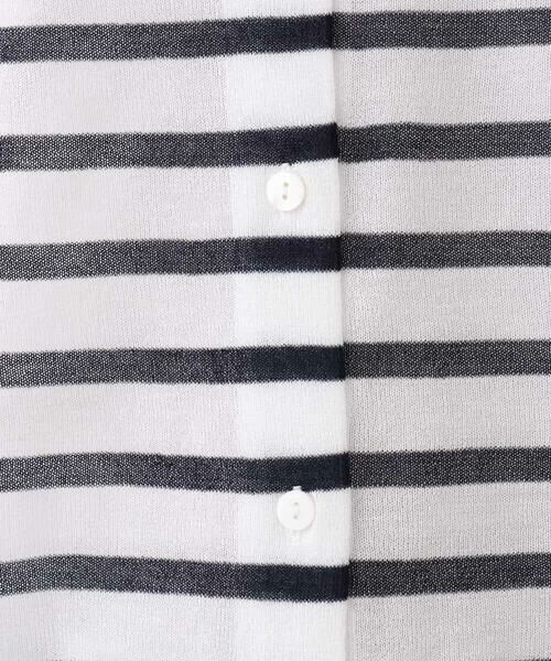 MK MICHEL KLEIN / エムケーミッシェルクラン カーディガン・ボレロ | シアーボーダーニットカーディガン/洗える | 詳細25