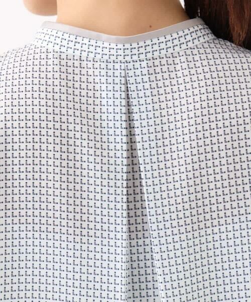 MK MICHEL KLEIN / エムケーミッシェルクラン シャツ・ブラウス | ドット幾何柄ボウタイ付きブラウス/洗える | 詳細19