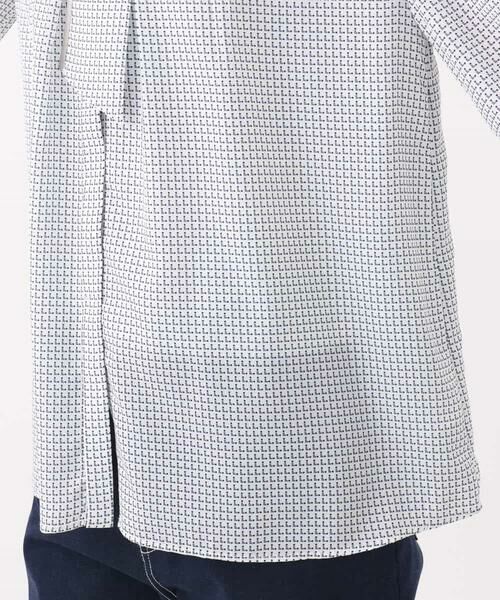 MK MICHEL KLEIN / エムケーミッシェルクラン シャツ・ブラウス | ドット幾何柄ボウタイ付きブラウス/洗える | 詳細21