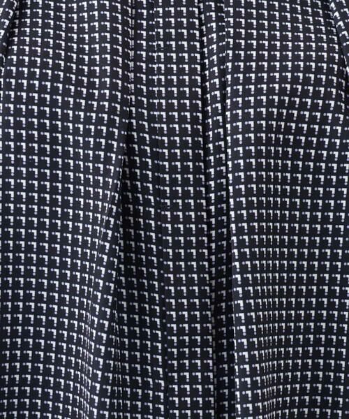 MK MICHEL KLEIN / エムケーミッシェルクラン シャツ・ブラウス | ドット幾何柄ボウタイ付きブラウス/洗える | 詳細29