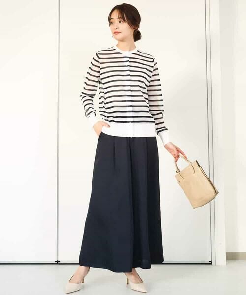 MK MICHEL KLEIN / エムケーミッシェルクラン その他パンツ | サテンワイドシルエットパンツ/洗える | 詳細25