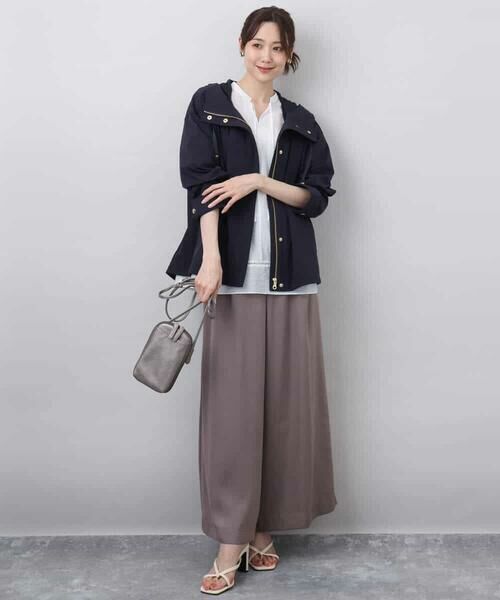 MK MICHEL KLEIN / エムケーミッシェルクラン その他パンツ | サテンワイドシルエットパンツ/洗える | 詳細29