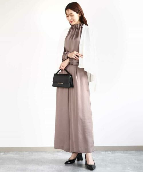 MK MICHEL KLEIN / エムケーミッシェルクラン その他パンツ | サテンワイドシルエットパンツ/洗える | 詳細8