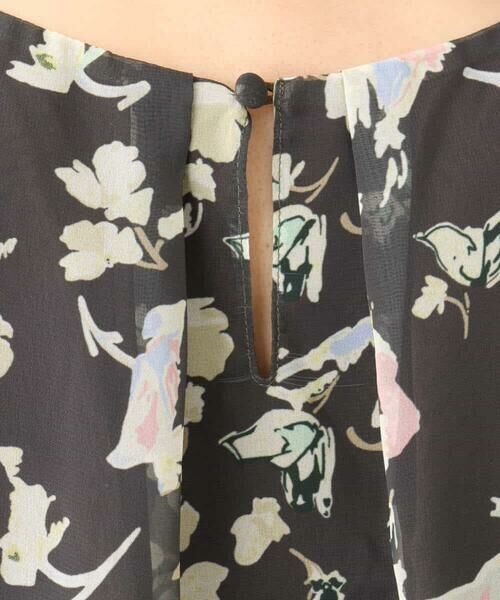 MK MICHEL KLEIN / エムケーミッシェルクラン シャツ・ブラウス | フレアースリーブ花柄シフォンブラウス/洗える | 詳細24