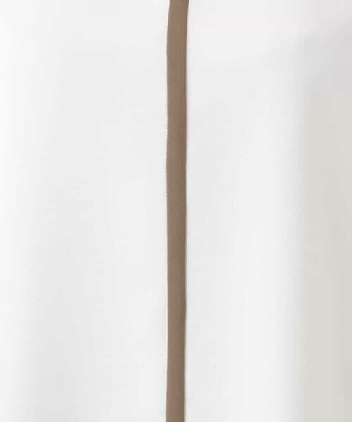 MK MICHEL KLEIN / エムケーミッシェルクラン シャツ・ブラウス | 配色パイピングVネックブラウス/洗える | 詳細18