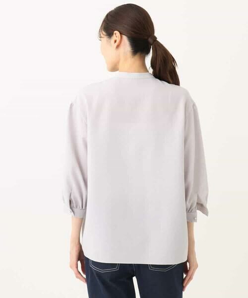 MK MICHEL KLEIN / エムケーミッシェルクラン シャツ・ブラウス | フリルデザインブラウス/洗える | 詳細14