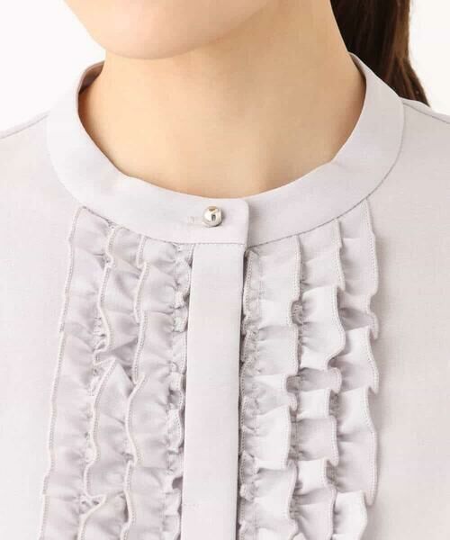 MK MICHEL KLEIN / エムケーミッシェルクラン シャツ・ブラウス | フリルデザインブラウス/洗える | 詳細15