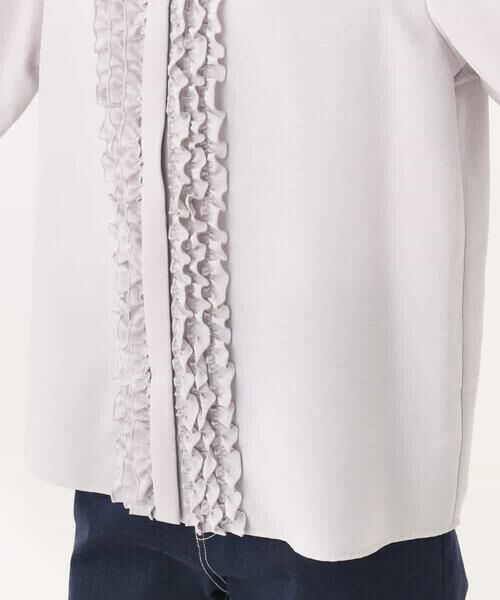 MK MICHEL KLEIN / エムケーミッシェルクラン シャツ・ブラウス | フリルデザインブラウス/洗える | 詳細17