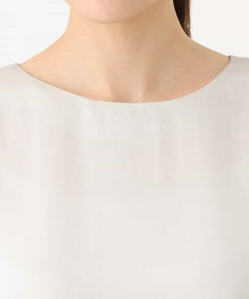 MK MICHEL KLEIN / エムケーミッシェルクラン シャツ・ブラウス | ボリュームスリーブサテンブラウス/洗える | 詳細26