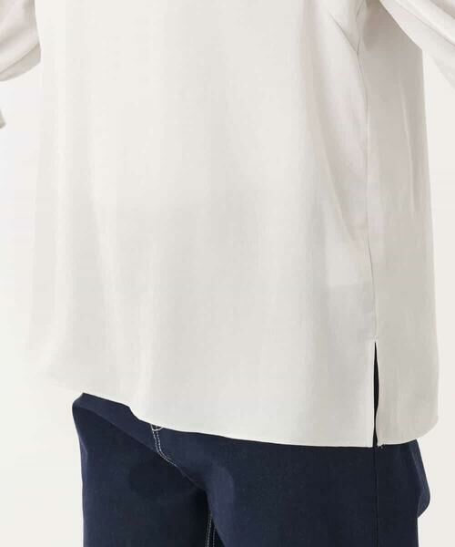 MK MICHEL KLEIN / エムケーミッシェルクラン シャツ・ブラウス | ボリュームスリーブサテンブラウス/洗える | 詳細29