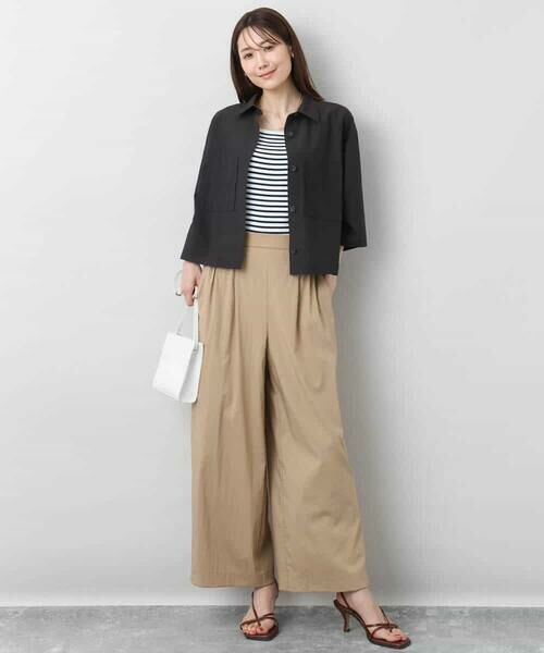 MK MICHEL KLEIN / エムケーミッシェルクラン シャツ・ブラウス | コットンライククロップドシャツブラウス/洗える | 詳細10