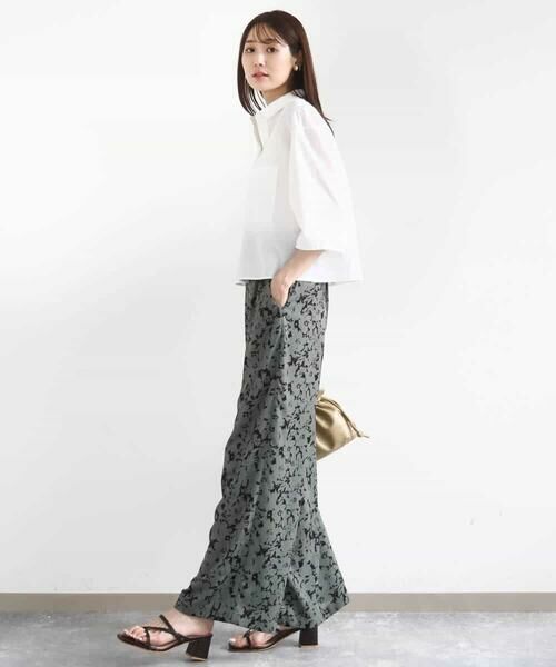 MK MICHEL KLEIN / エムケーミッシェルクラン シャツ・ブラウス | コットンライククロップドシャツブラウス/洗える | 詳細13