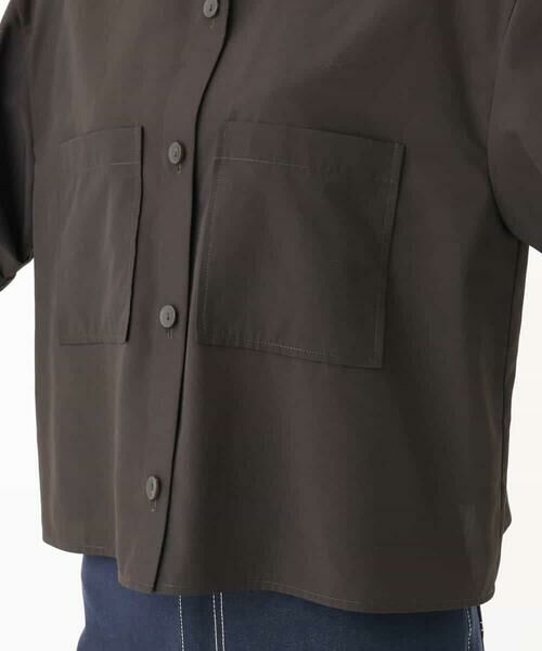 MK MICHEL KLEIN / エムケーミッシェルクラン シャツ・ブラウス | コットンライククロップドシャツブラウス/洗える | 詳細23