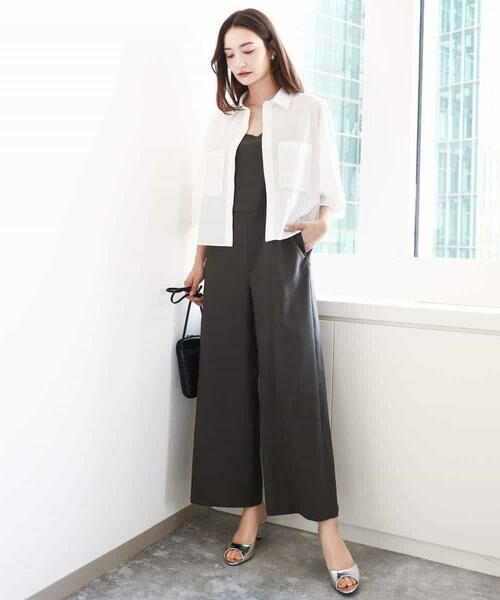 MK MICHEL KLEIN / エムケーミッシェルクラン シャツ・ブラウス | コットンライククロップドシャツブラウス/洗える | 詳細3