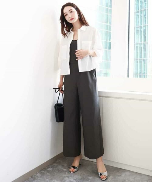 MK MICHEL KLEIN / エムケーミッシェルクラン シャツ・ブラウス | コットンライククロップドシャツブラウス/洗える | 詳細4