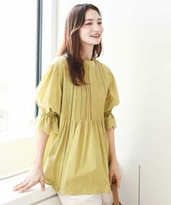 MK MICHEL KLEIN / エムケーミッシェルクラン シャツ・ブラウス | 刺繍デザインブラウス/洗える