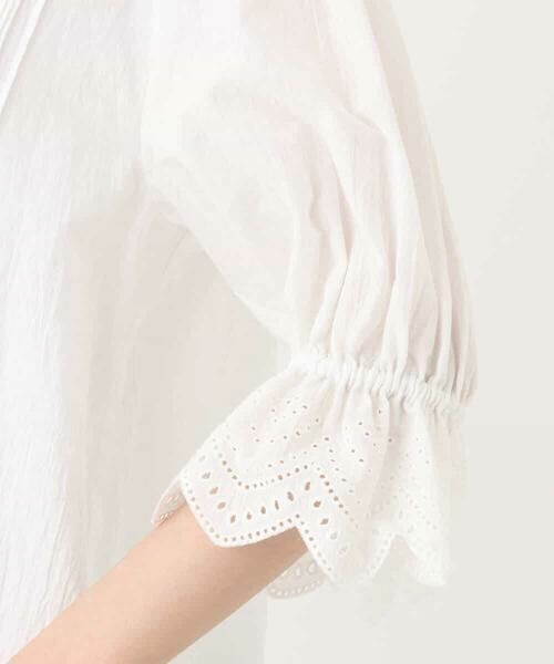 MK MICHEL KLEIN / エムケーミッシェルクラン シャツ・ブラウス | 刺繍デザインブラウス/洗える | 詳細14