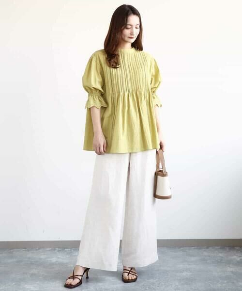 MK MICHEL KLEIN / エムケーミッシェルクラン シャツ・ブラウス | 刺繍デザインブラウス/洗える | 詳細2