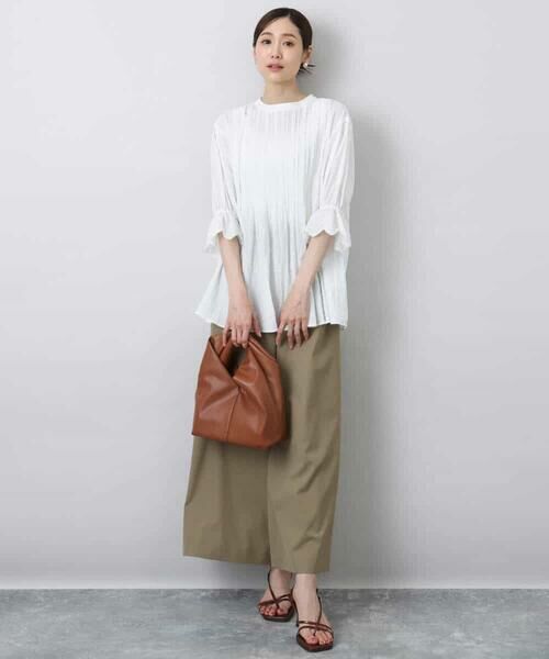 MK MICHEL KLEIN / エムケーミッシェルクラン シャツ・ブラウス | 刺繍デザインブラウス/洗える | 詳細7