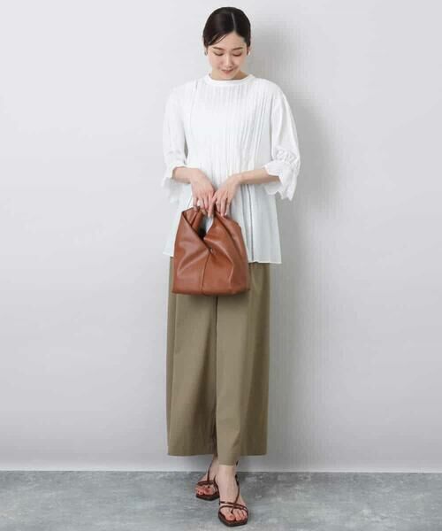 MK MICHEL KLEIN / エムケーミッシェルクラン シャツ・ブラウス | 刺繍デザインブラウス/洗える | 詳細8