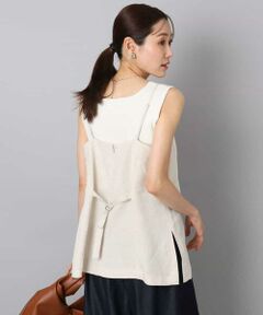 MK MICHEL KLEIN / エムケーミッシェルクラン その他トップス | リネン混キャミビスチェ/洗える