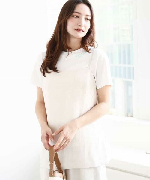 MK MICHEL KLEIN / エムケーミッシェルクラン その他トップス | リネン混キャミビスチェ/洗える | 詳細1