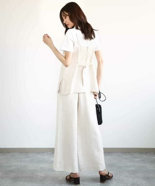 MK MICHEL KLEIN / エムケーミッシェルクラン その他トップス | リネン混キャミビスチェ/洗える | 詳細15