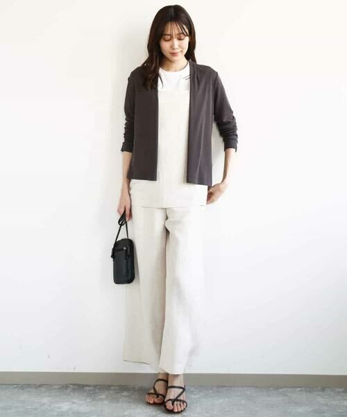 MK MICHEL KLEIN / エムケーミッシェルクラン その他トップス | リネン混キャミビスチェ/洗える | 詳細16