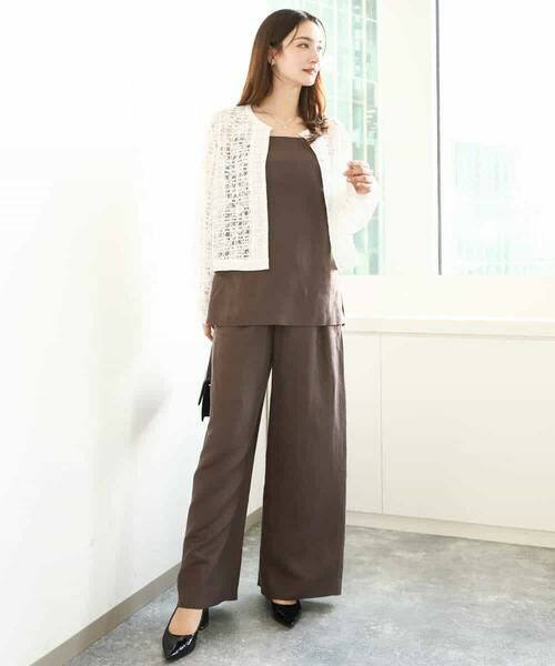 MK MICHEL KLEIN / エムケーミッシェルクラン その他トップス | リネン混キャミビスチェ/洗える | 詳細24