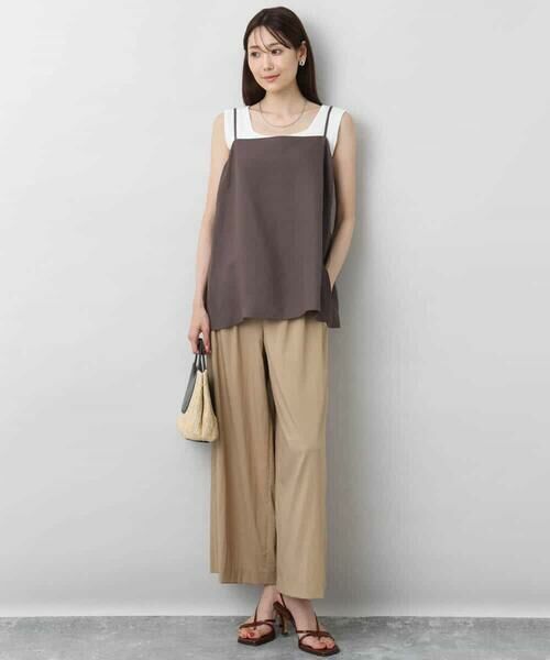 MK MICHEL KLEIN / エムケーミッシェルクラン その他トップス | リネン混キャミビスチェ/洗える | 詳細27