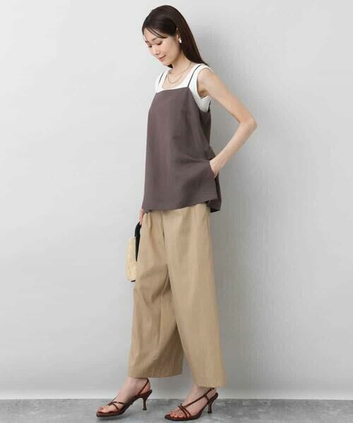 MK MICHEL KLEIN / エムケーミッシェルクラン その他トップス | リネン混キャミビスチェ/洗える | 詳細28
