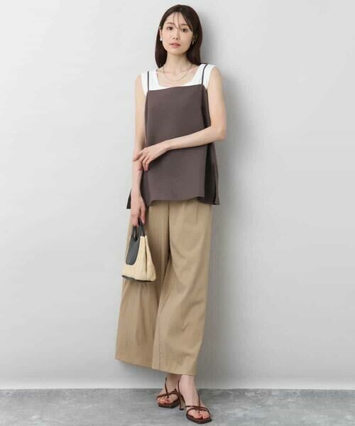 MK MICHEL KLEIN / エムケーミッシェルクラン その他トップス | リネン混キャミビスチェ/洗える | 詳細29