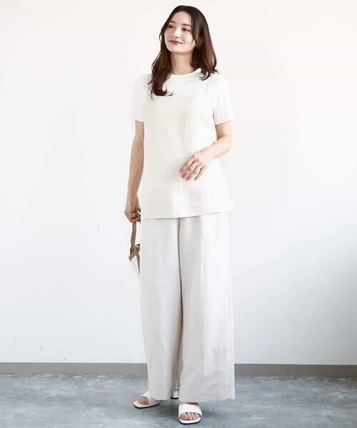 MK MICHEL KLEIN / エムケーミッシェルクラン その他トップス | リネン混キャミビスチェ/洗える | 詳細4