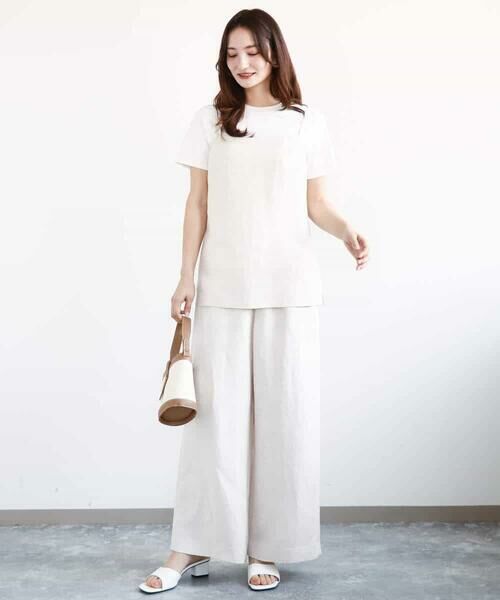 MK MICHEL KLEIN / エムケーミッシェルクラン その他トップス | リネン混キャミビスチェ/洗える | 詳細5