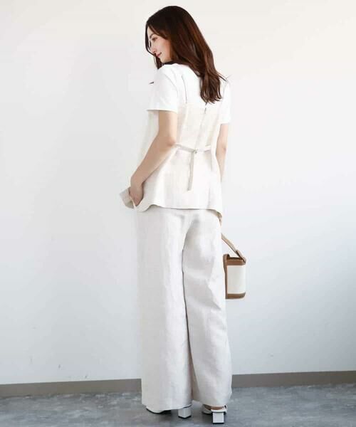 MK MICHEL KLEIN / エムケーミッシェルクラン その他トップス | リネン混キャミビスチェ/洗える | 詳細6