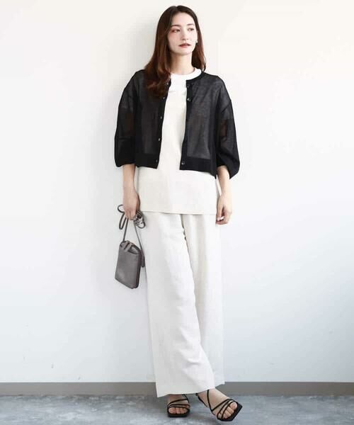 MK MICHEL KLEIN / エムケーミッシェルクラン その他トップス | リネン混キャミビスチェ/洗える | 詳細9