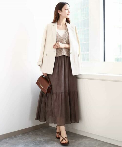 MK MICHEL KLEIN / エムケーミッシェルクラン テーラードジャケット | リネン混テーラードジャケット/洗える | 詳細10