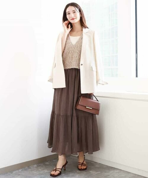 MK MICHEL KLEIN / エムケーミッシェルクラン テーラードジャケット | リネン混テーラードジャケット/洗える | 詳細13