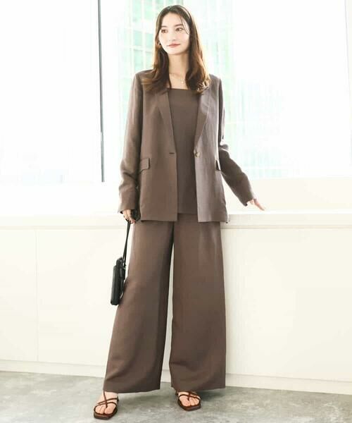 MK MICHEL KLEIN / エムケーミッシェルクラン テーラードジャケット | リネン混テーラードジャケット/洗える | 詳細15