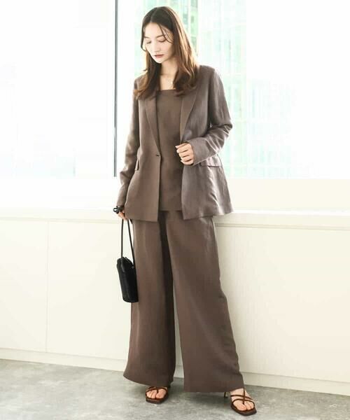 MK MICHEL KLEIN / エムケーミッシェルクラン テーラードジャケット | リネン混テーラードジャケット/洗える | 詳細16